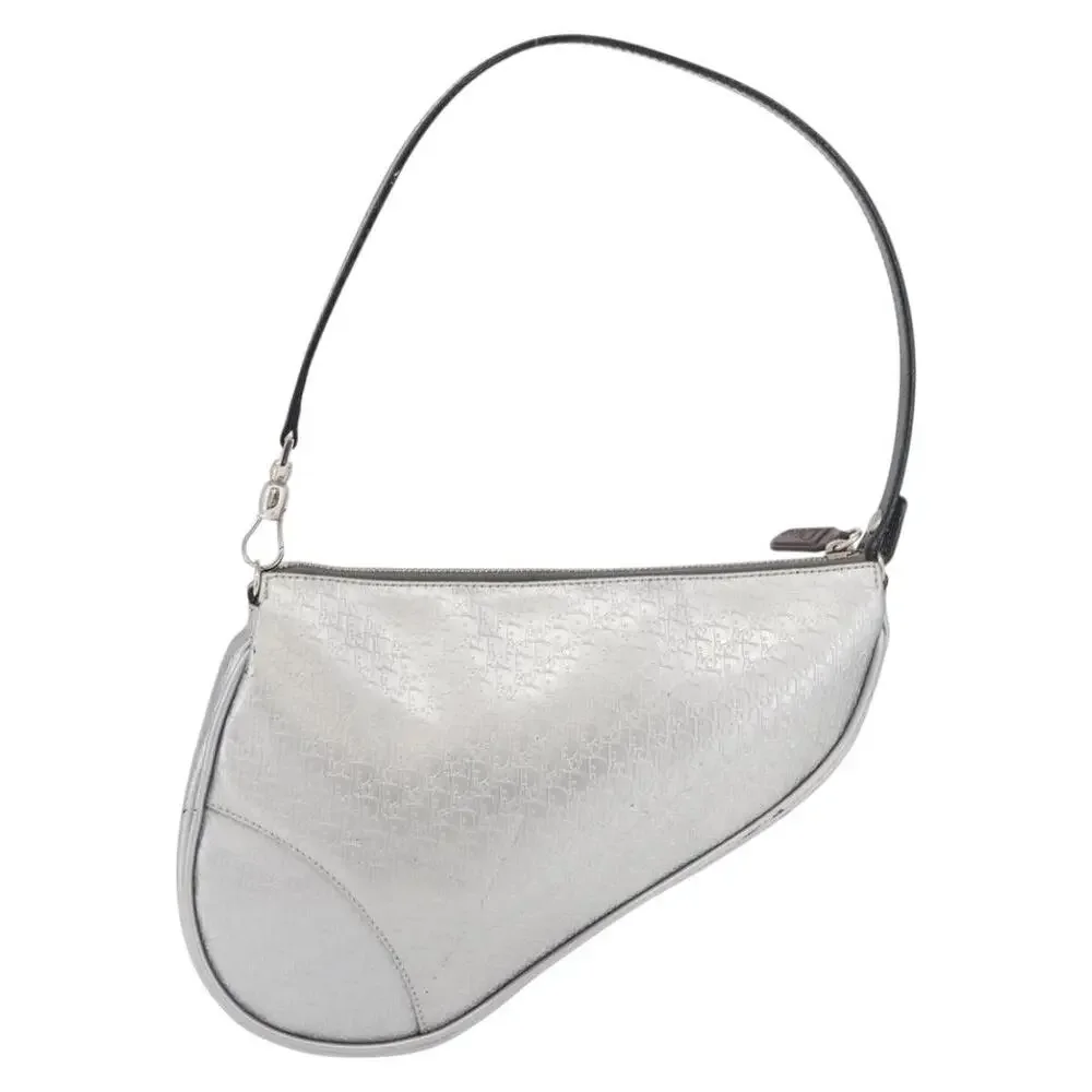Dior Trotter Saddle Accessory Pouch Silver